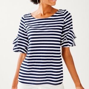 Lilly Pulitzer Lula Ruffle Sleeve Top